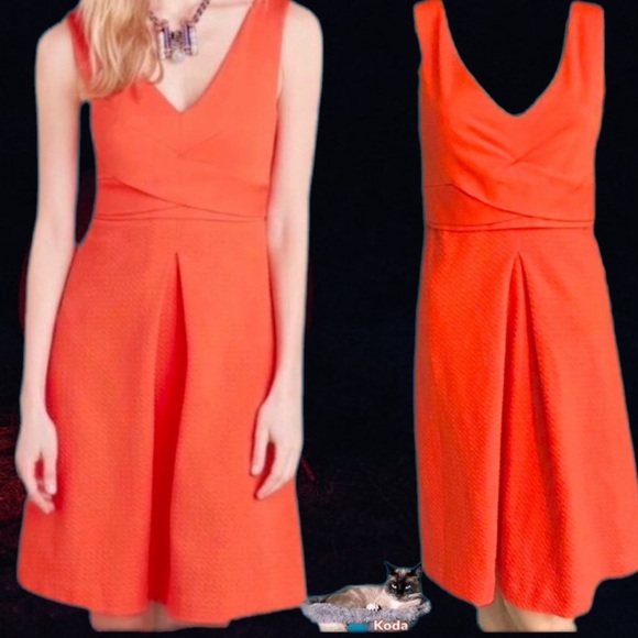 NWT $148 Anthropologie | HD in PARIS | Ardmore Dress in Orange - Picture 1 of 14